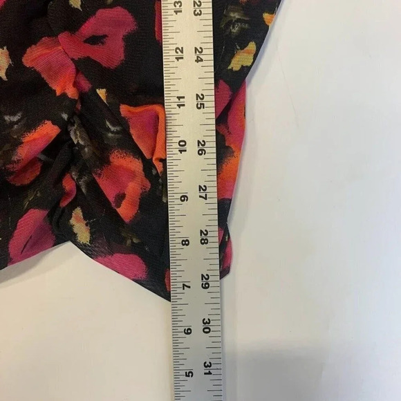 Nordstrom Bp Women's Keyhole Mesh Black Bombshell Floral Mini Dress Size M NWT - Picture 11 of 11